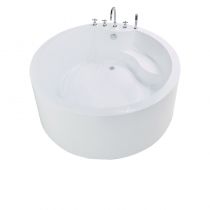 Badewanne & 5-Teiliges Set in Silber