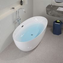 Bathtub & Round Floor Faucet