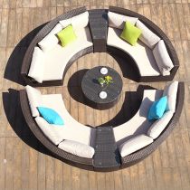 7-Piece Set (3-Seater Sofa x 4 & Coffee Table & 2 Side Tables)