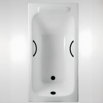 Vasca da bagno+piletta di scarico nera