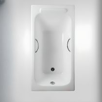 Vasca da bagno+scarico cromato