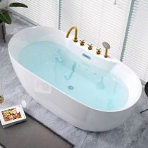 Vasca da Bagno + Set 5 Pezzi Gold
