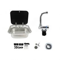 Sink & Faucet & Drain Assembly