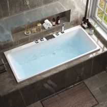Badewanne & 5-Teiliges Set in Silber