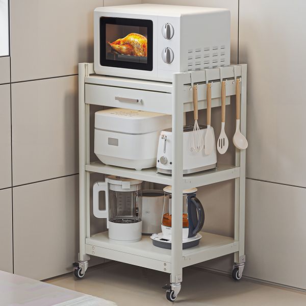 Rollender Standard-Bäckerregal für Küchen mit Stauraum, auf Rädern mit Mobilität, 50 cm L x 35 cm B x 86 cm H