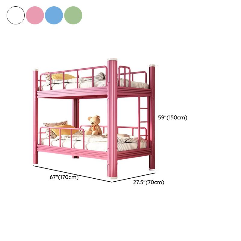 Modern Metal Bunk Bed in Blue for Kids' Bedrooms Dimensions