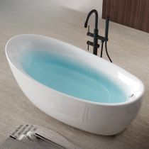 Baignoire & Robinet Autoportant Noir