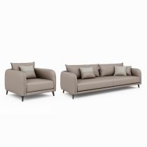 Einzelstuhl+Dreisitzer-Sofa