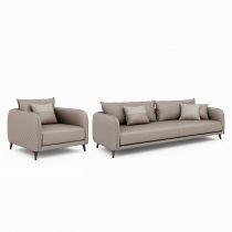 Einzelstuhl+Viersitzer-Sofa