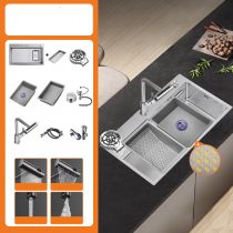 Wastafel&Kraan&Snijplank&Bak&Drain Kit&Hoekklep&Rinser