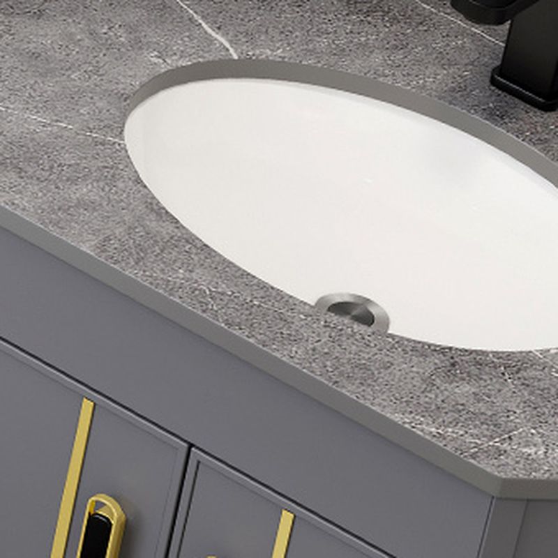 Watertight Triangular Abstract Bathroom Vanity With Drain Assembly ...