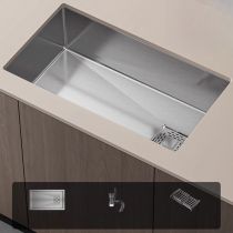 Wastafel, afdruipmand en drainagekit