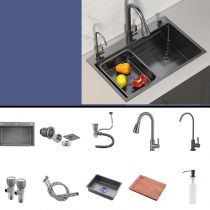 Wastafel&Kraan&Filter Kraan&Zeepdispenser&Bassin&Bord&Drain Kit