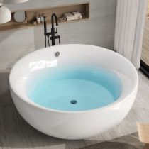 Baignoire & Robinet Autoportant Noir
