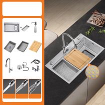 Wastafel&Kraan&Snijplank&Bak&Drain Kit&Klep&Zeepdispenser