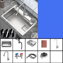 水槽+水道蛇口+浄水蛇口+コップ洗い器