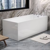 Badewanne & 5-Teiliges Set in Silber