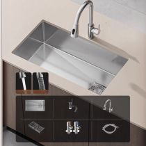 Wastafel & Kraan & Afvoerkorf & Afvoerconstructie