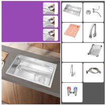 水槽+水道蛇口+浄水蛇口
