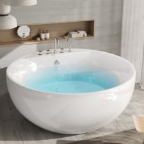 Baignoire avec Ensemble de 5 Pièces en Argent