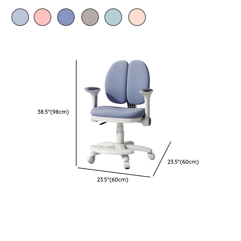 Upholstered Kids Chair with Adjustable Back & Height-Adjustable Arms Dimensions