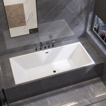 Badewanne & Schwarzes Fünfteiliges Set