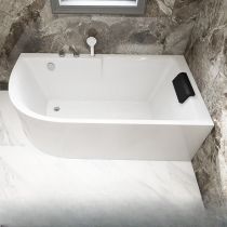 Badewanne & 5-Teiliges Set in Silber