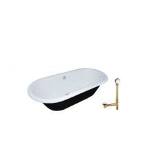Vasca da bagno+scarico dorato