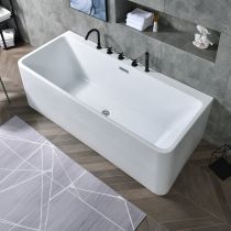 Badewanne & Schwarzes Fünfteiliges Set