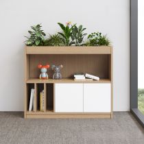 Natural Wood/White