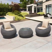 3-delige set (2 stoelen & 1 salontafel)