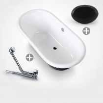 Vasca da bagno+scarico+poggiatesta