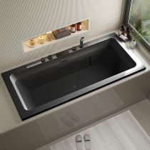 Badewanne & Schwarzes Fünfteiliges Set