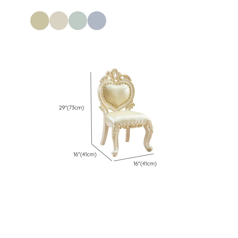 Charming Upholstered Armless Chair with Nailhead Trim - Kids Furniture Dimensions