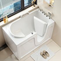 Badewanne & 5-Teiliges Set in Silber