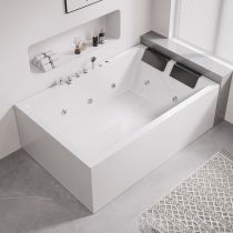 Badewanne+5-teiliges Set+Massage-Surf-Funktion