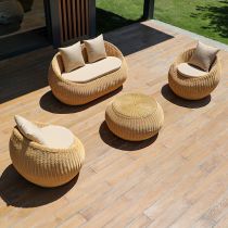 4-Piece Set(2 Chairs & 1 Loveseat& 1 Coffee Table)