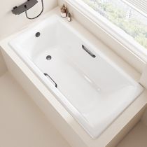 Vasca da bagno+rubinetto a cascata nero