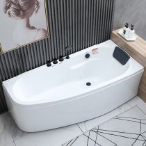 Baignoire avec Ensemble 5 Pièces Noir