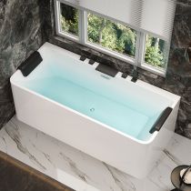 Wanne mit Grauem 5-Teiligem Set