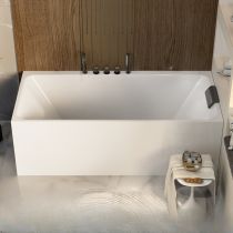 Vasca da Bagno + Set 5 Pezzi Nero