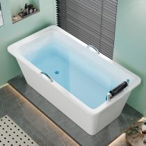 Vasca da bagno+maniglione e poggiatesta