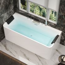 Badewanne & 5-Teiliges Set in Silber