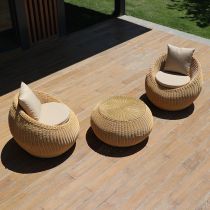 3-delige set (2 stoelen & 1 salontafel)