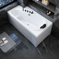 Badewanne & Schwarzes Fünfteiliges Set