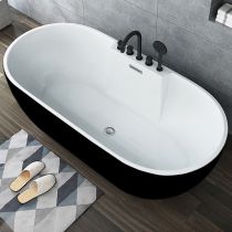 Banheira + Conjunto de Cinco Peças Preto