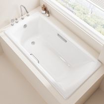 Vasca da bagno+rubinetto da piano color argento