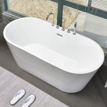 Baignoire avec Ensemble de 5 Pièces en Argent