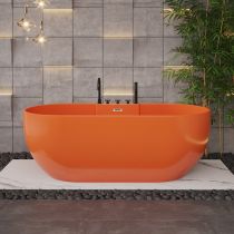 Baignoire avec Ensemble 5 Pièces Noir