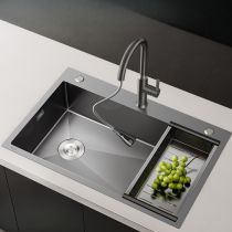 Sink&Basket&Drain Pipe Fittings&Angle Valve&3-function Faucet